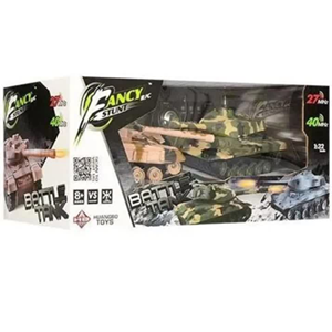 اسباب بازی ماشین کنترلی شارژی تانک سبز Remote Control BATTLE TANK مقیاس 1:32_اسباب بازی ماشین کنترلی